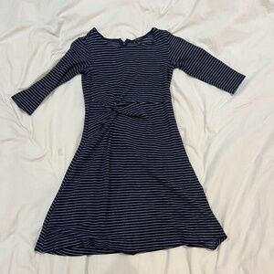 Striped Half Sleeve Dress